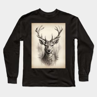 Stag vintage Long Sleeve T-Shirt